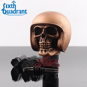 Retro Copper Skull Head Shift Gear Shifter [TokyoToms.com]