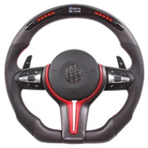 Custom Made - Tomu Carbon & Leather Steering Wheel - Optional LED Display - Tokyo Tom's