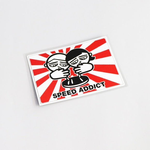 SPEED ADDICT Rising Sun Junkies Sticker - www.JDMNinja.com