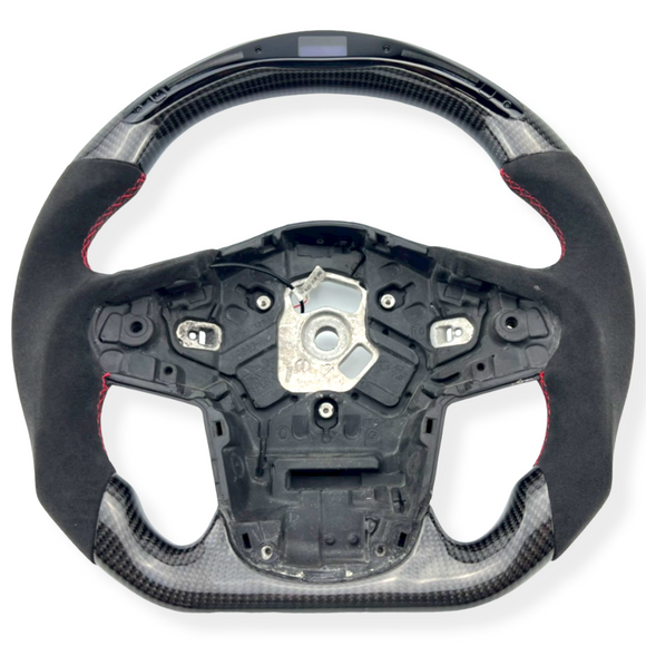 Toyota Supra (2019 +) Carbon & Alcantara Steering Wheel - LED Display