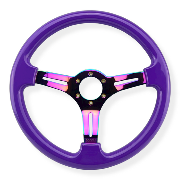 Tomu Hakone Gloss Purple with Neo Chrome Spoke Steering Wheel