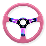 Tomu Hakone Gloss Pink with Neo Chrome Spoke Steering Wheel Tomu