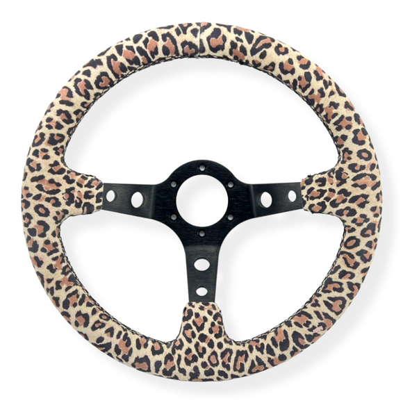 Tomu Cheetah Suede Steering Wheel
