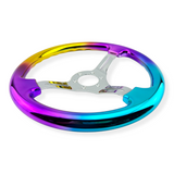 Tomu Gold, Pink & Blue Chrome with Chrome Spoke Steering Wheel