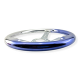 Tomu Silver and Blue Chrome with Chrome Spoke Steering Wheel