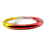 Tomu Gold and Red Chrome with Chrome Spoke Steering Wheel