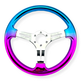 Tomu Pink and Blue Chrome with Chrome Spoke Steering Wheel