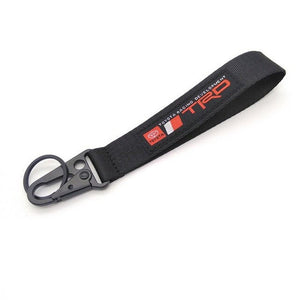 TRD Tow Hook Clasp Keychain Black - TokyoToms.com