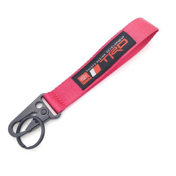 TRD Tow Hook Clasp Keychain Red - TokyoToms.com