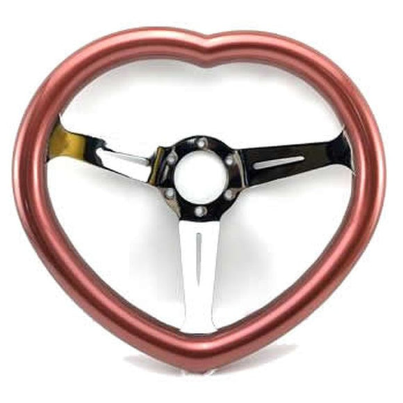 Tokyo Tom’s Custom Copper Heart Steering Wheel [TokyoToms.com]