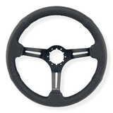 Tomu Akagi Black Perforated Leather Steering Wheel - Tokyo Tom's