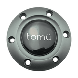 Tomu Ebisu Pewter Spoke with Black Leather Steering Wheel - Tomu - [www.Tomu-Store.com]