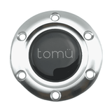 Tomu Ebisu Silver Spoke with Black Leather Steering Wheel - Tomu - [www.Tomu-Store.com]