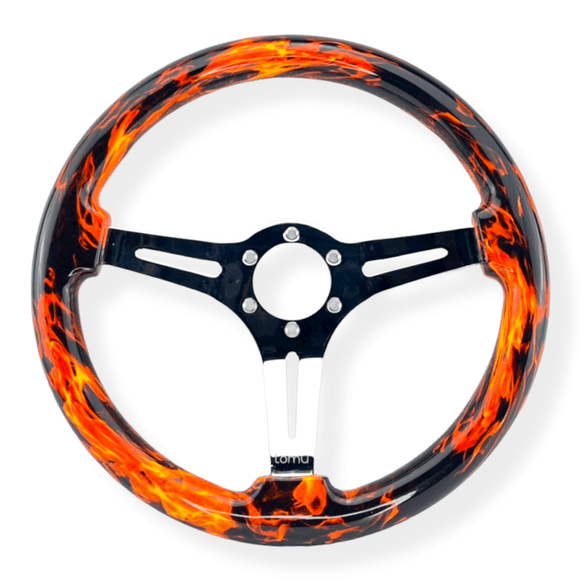 Tomu Flame Steering Wheel - Tomu - [www.Tomu-Store.com]