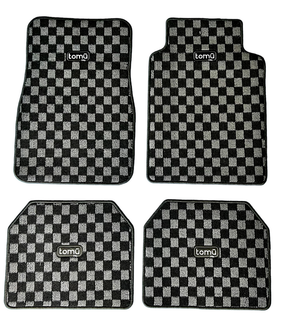 Tomu Grey Checker Floor Mats [TokyoToms.Com]