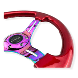 Tomu Hakone Candy Red with Neo Chrome Spoke Steering Wheel - Tomu - [www.Tomu-Store.com]