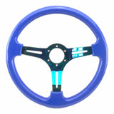Tomu Hakone Gloss Blue with Neo Chrome Spoke Steering Wheel - Tomu - [www.Tomu-Store.com]