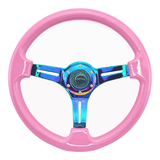 Tomu Hakone Gloss Pink with Neo Chrome Spoke Steering Wheel - Tomu - [www.Tomu-Store.com]