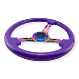 Tomu Hakone Gloss Purple with Neo Chrome Spoke Steering Wheel - Tomu - [www.Tomu-Store.com]