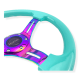 Tomu Hakone Gloss Tiffany Blue with Neo Chrome Spoke Steering Wheel - Tomu - [www.Tomu-Store.com]