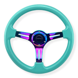 Tomu Hakone Gloss Tiffany Blue with Neo Chrome Spoke Steering Wheel - Tomu - [www.Tomu-Store.com]