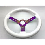 Tomu Okayama Snow White Steering Wheel - Tomu - [www.Tomu-Store.com]