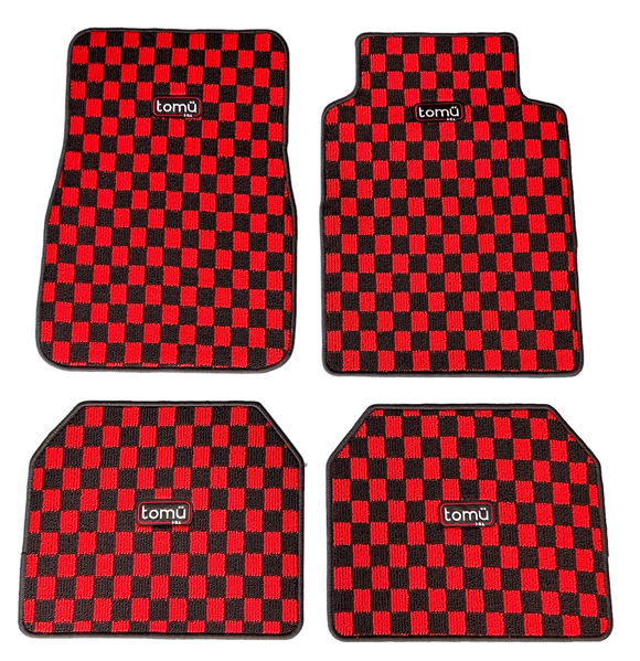 Tomu Red Checker Floor Mats [TokyoToms.Com]