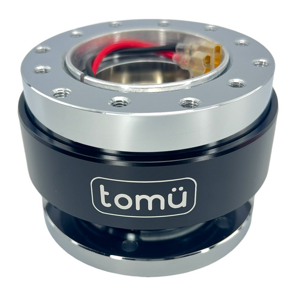 Tomü Steering Wheel Quick Release - Black & Silver [TokyoToms.com]