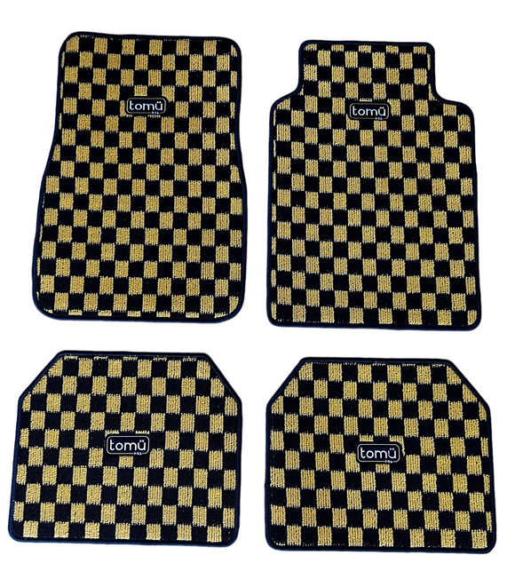Tomu Yellow Checker Floor Mats [TokyoToms.Com]