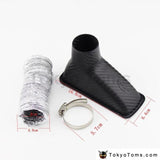 Abs Carbon Fiber Car Turbo Air Intake Pipe Turbine Inlet Funnel