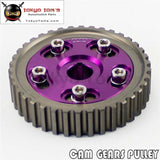 Adj Cam Gear Pulley Timing Fits For Honda Sohc D15 D16 D-Series Engine Purple