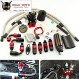 Adjustable Fuel Pressure Regulator+255 Lph Pump Kit Fits For Dsm Sti Gti Evo Black/blue