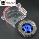 Adjustable Single Cam Gear Sprocket+ Clear Cover For Mitsubishi Mirage 4G15 1.5L