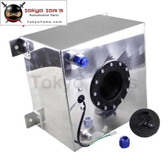 Alloy Racing Car Fuel Cell Tank 10 Gallon W/ Sender Cap Foam 40L