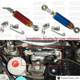 Aluminum Adjustable Engine Torque Damper Shock Kit 96-00 For Honda Civic Ek9 Ek3 Ej Blue/red