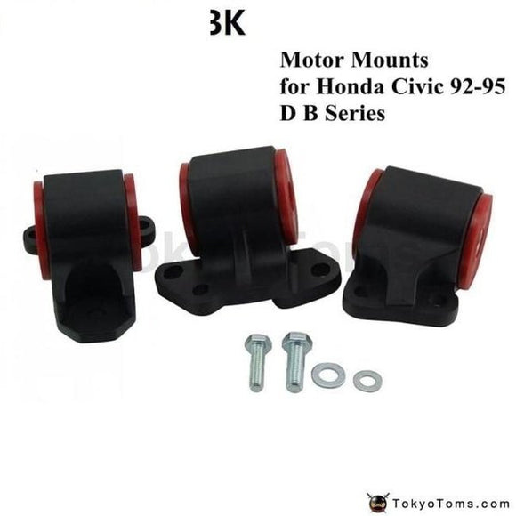 Aluminum Engine Mount Kit Racing Sport Swap Black (2-Bolt Left Mount) For Honda Civic 92-95 Dc2 Eg