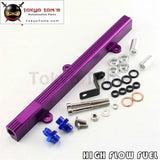 Aluminum Fuel Injector Inject Rail Fit For Mr2 Sw20 Celica St205 Gen3 3S-Gte Purple/blue Purple