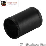 Aluminum Hose Adapter Tube Joiner Pipe Coupler Connector 48Mm 1.89 Inch Black Piping