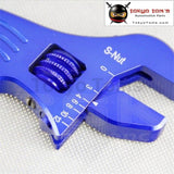 An 3 4 6 8 10 12 Adjustable Aluminum Wrench Fitting Tools Spanner An3 3An - 12An Blue