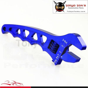 An Adjustable Aluminum Anodized Wrench Fitting Tools Spanner An3 3An-12An Blue