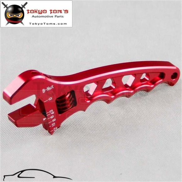 An Adjustable Aluminum Anodized Wrench Fitting Tools Spanner An3 3An-12An Red