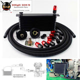 An10 10Row 262Mm Universal Engine Oil Cooler Trust Type+M20Xp1.5 / 3/4 X 16 Filter Relocation+5M
