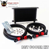 An10 13 Row Oil Cooler Kit For Bmw E36 Euro E82 E9X 135/335 E46 M3 Black