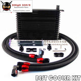 An10 15 Row Oil Cooler Kit For Bmw E36 Euro E82 E9X 135/335 E46 M3 Black