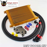An10 15 Row Trust Oil Cooler Kit For Bmw Mini Cooper S R53 Supercharger Gold