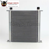 An10 40 Row Aluminum Engine Transmission Oil Cooler Radiator British Style Silver