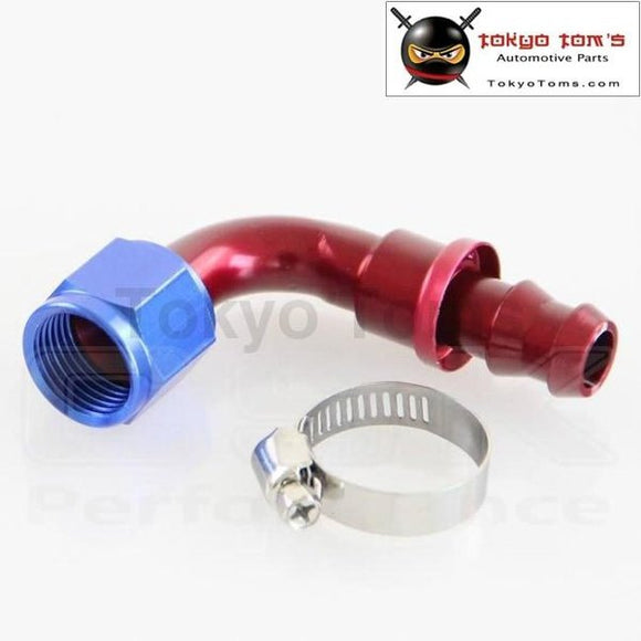 An10 90 Degree Push On Oil Fuel Line Hose End Fitting (An10-90)