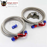 An10 Filter Sandwich Adapter+Nylon Braided Or Ss Oil Line Fits For Bmw Mini Cooper S Supercharger