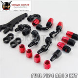 An10 Steel Nylon Braided Oil Line Hose+Fitting Adaptor+Wrench Tools Spanner Kit