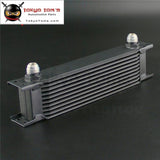 An10 Universal Aluminum Engine Transmission 10 Row 248Mm Oil Cooler Mocal Type Black